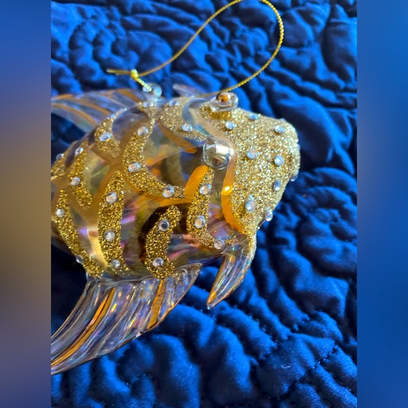 Dept. 56 Coast to Coast FISH Starfish Glass Ornament set of 8 Christmas tree - Picture 12 of 16